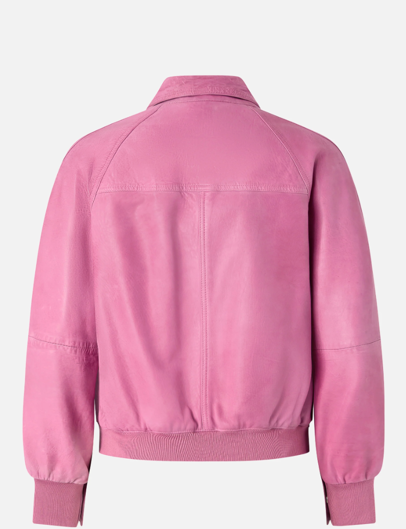 Bomber Barbra en cuir vintage PINKO
