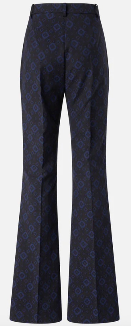 Pantalon à motif géométrique et floral PINKO