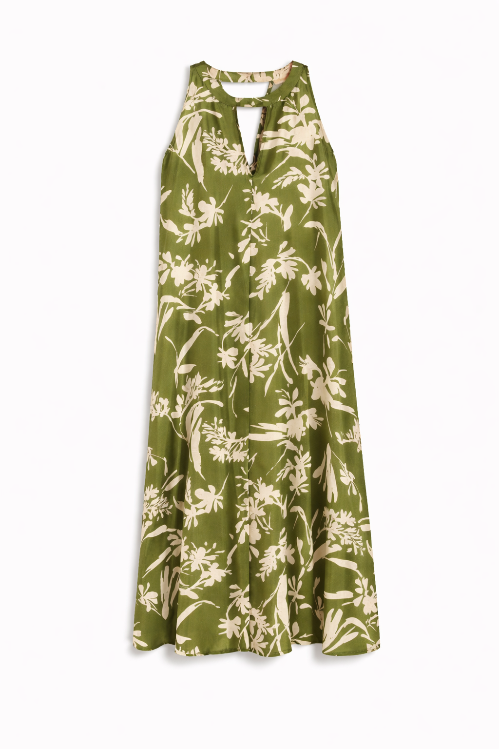 Robe salice midi en sergé de soie PENNYBLACK