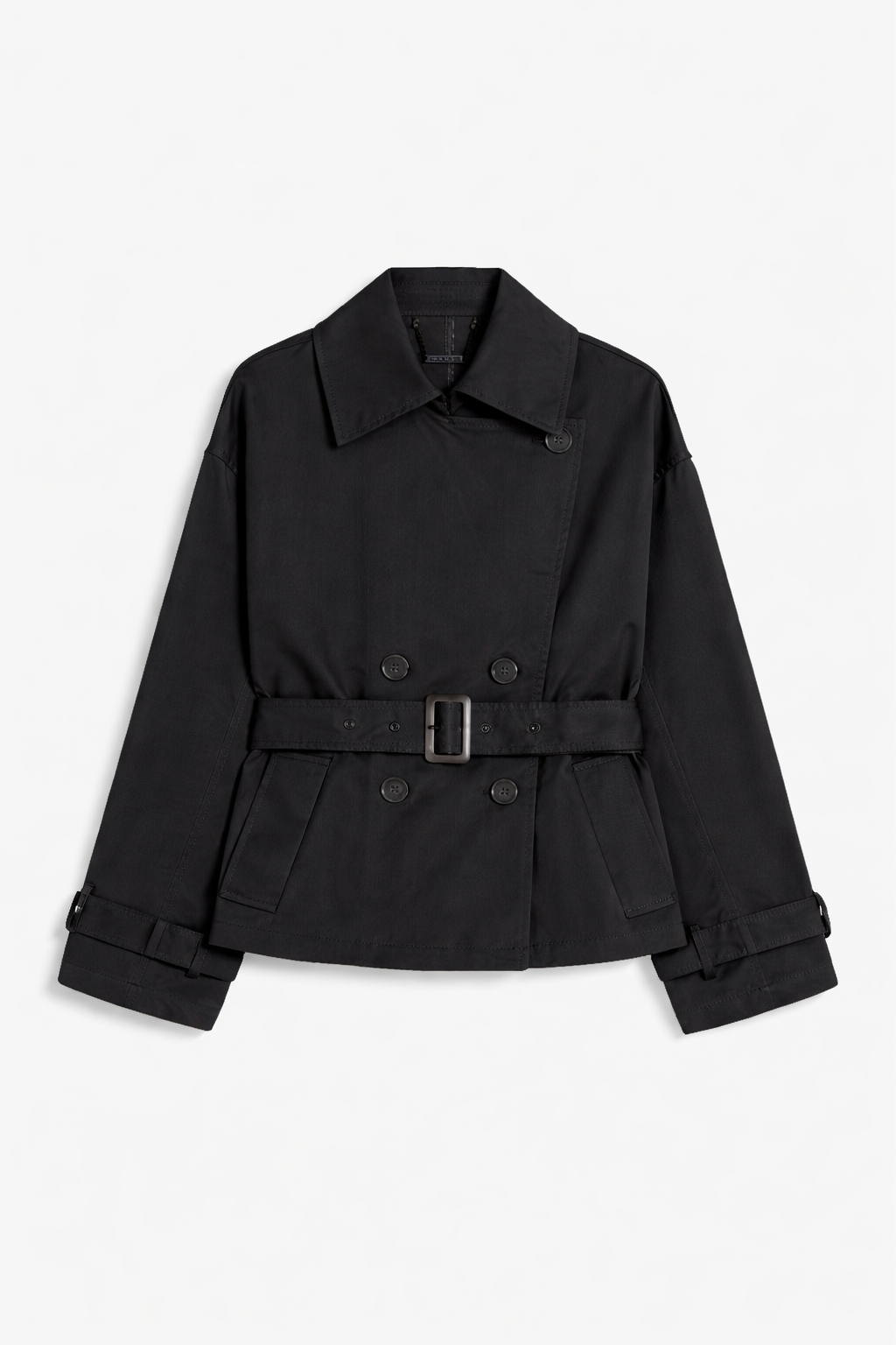 Trench-coat talco court en gabardine PENNYBLACK
