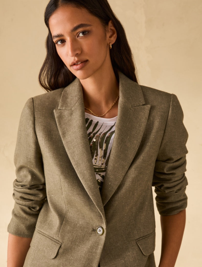 Blazer Vischio en coton et lin PENNYBLACK