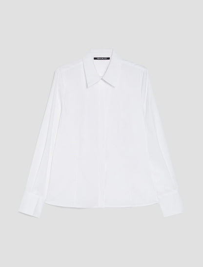 CHEMISE EN POPELINE COUPE SLIM. acte2
