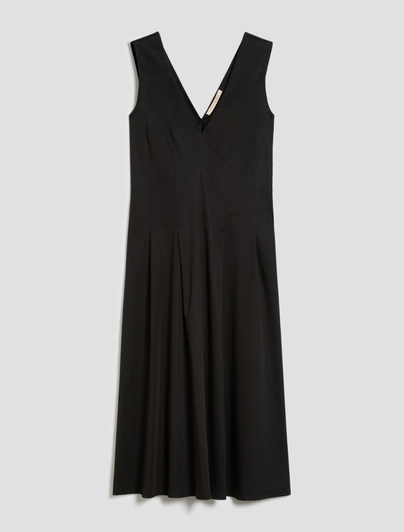 Robe maranta cintrée et évasé en satin mat  PENNYBLACK