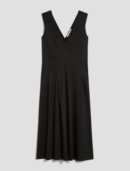 Robe maranta cintrée et évasé en satin mat  PENNYBLACK