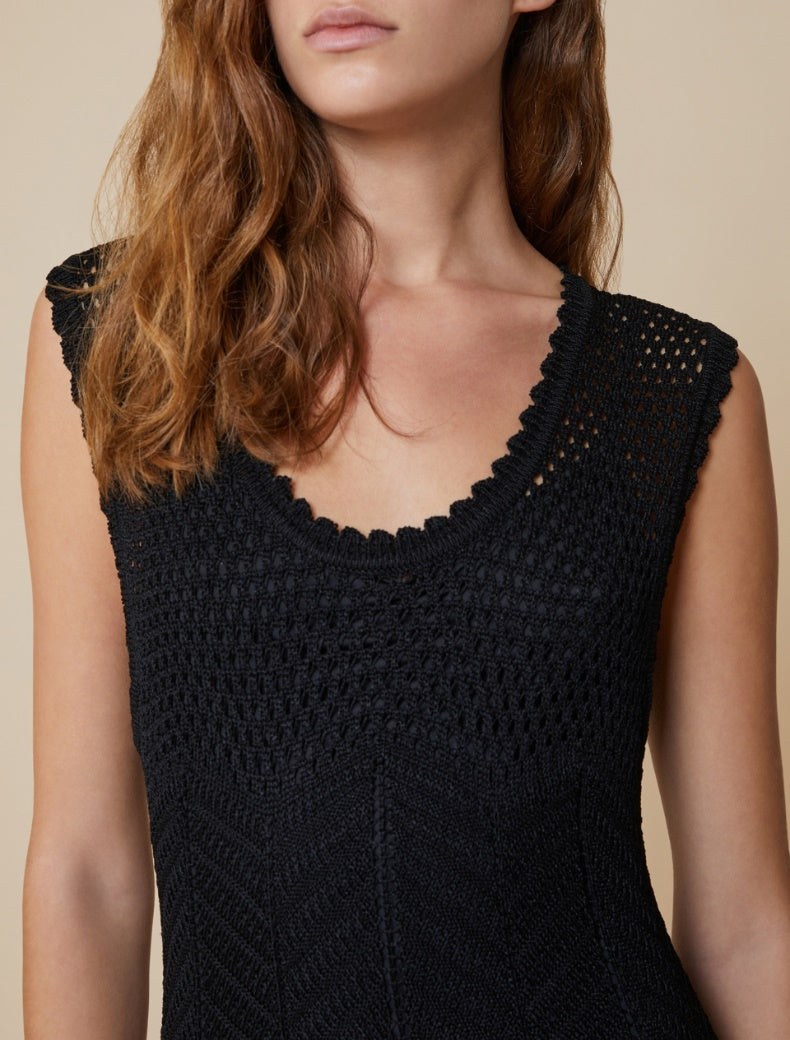 Robe en maille ajourée