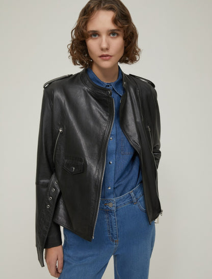 Blouson en cuir PENNY BLACK