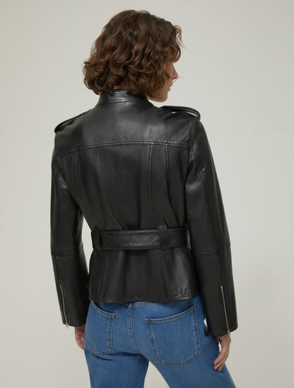 Blouson en cuir PENNY BLACK