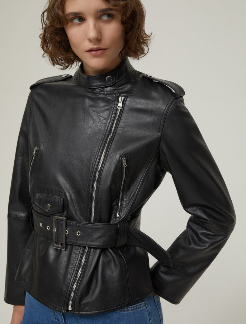 Blouson en cuir PENNY BLACK
