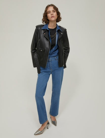 Blouson en cuir PENNY BLACK