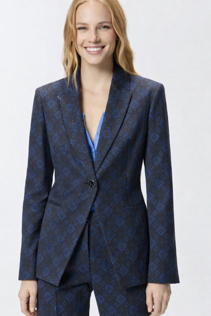 Veste avec motif géométrique et floral  PINKO