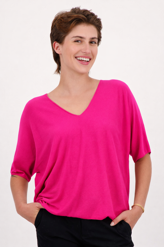 Pull Désormais Rose Vif A POIL