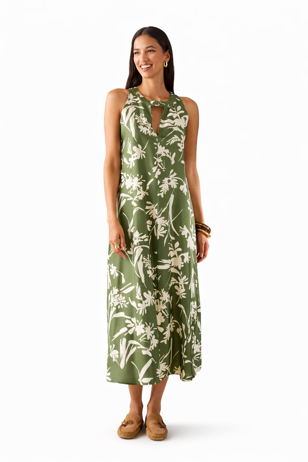 Robe salice  midi en sergé de soie PENNYBLACK