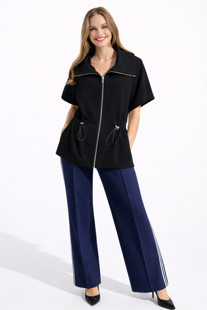 Veste boxy 261638 en jerseys cuba avec cordon de serrage à la taille J.RIBKOFF