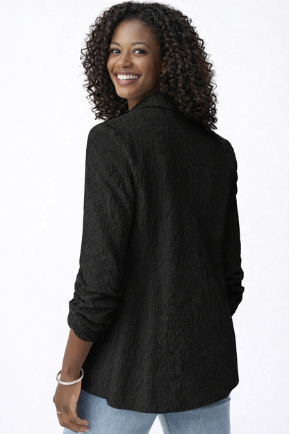 Veste 242026 boxy texturé en jacquard tissé. J.RIBKOFF