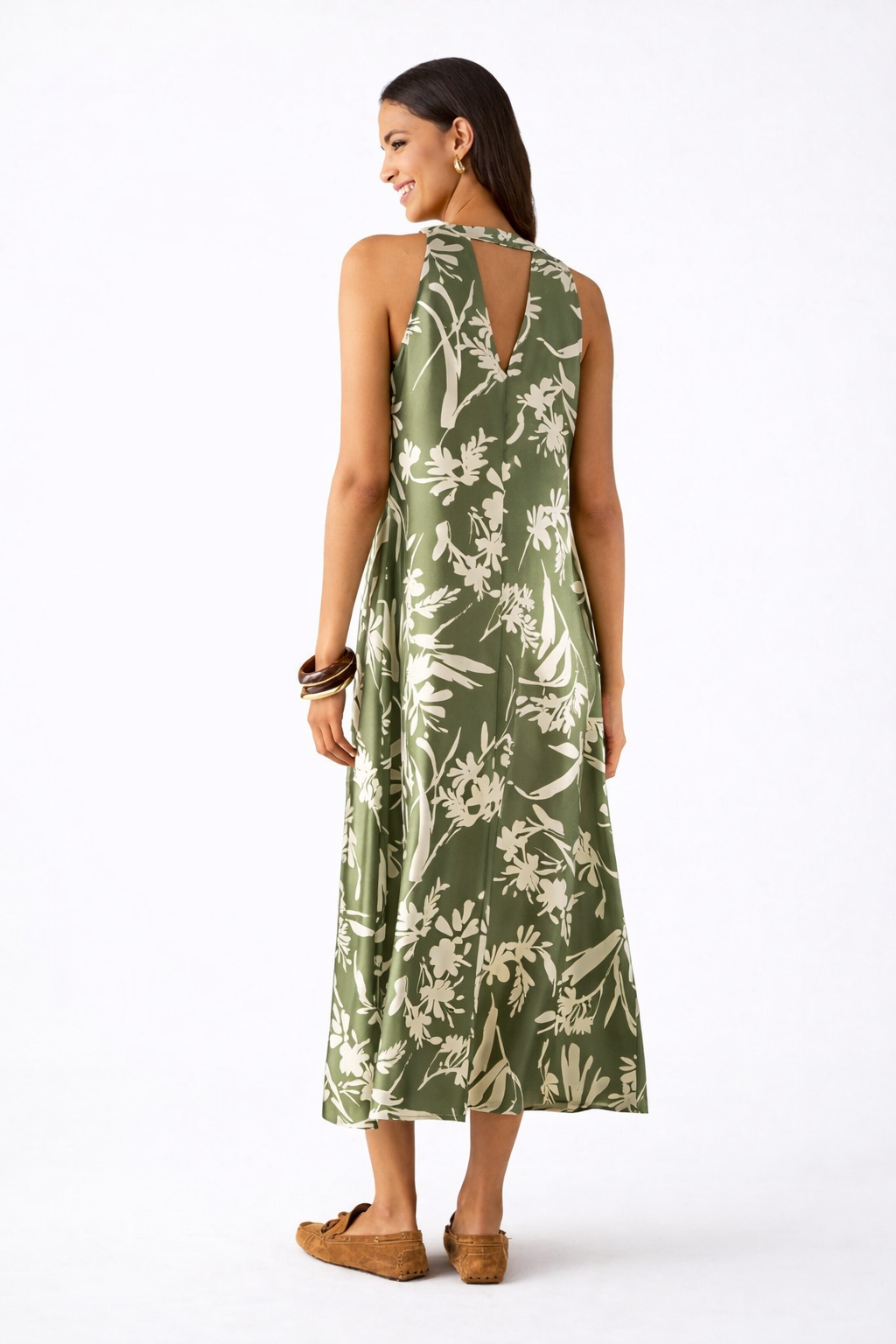 Robe salice  midi en sergé de soie PENNYBLACK