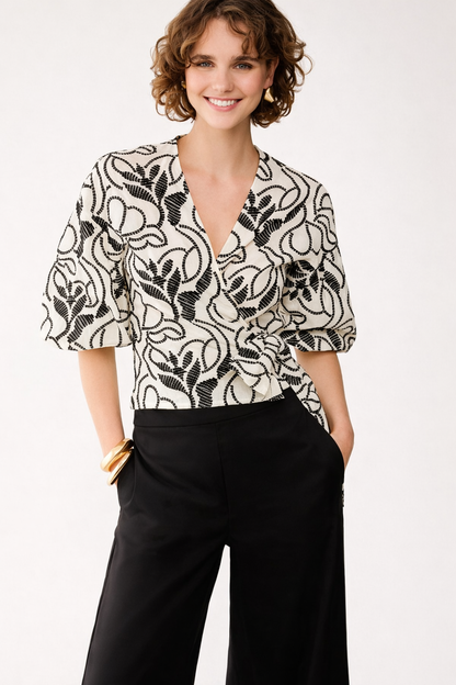 Chemise giusto en mousseline brodée PENNYBLACK