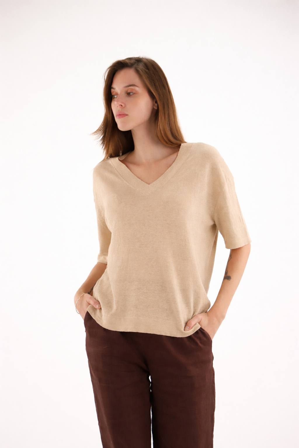 PULL OSKAR  avec BOUTONS COLORES au DOS ACTE2
