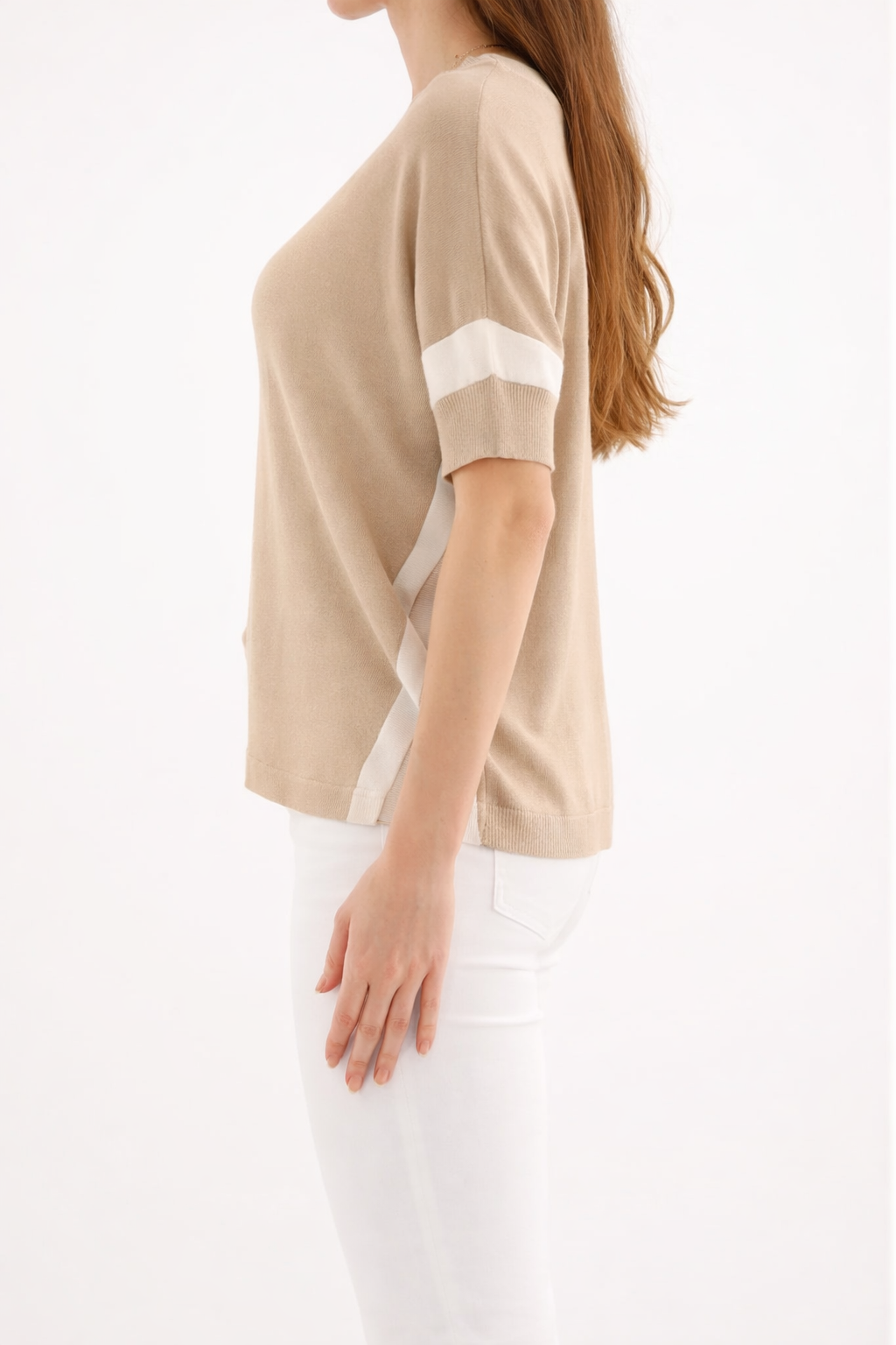 PULL YUKI en Soie  Col V  ESTHEME