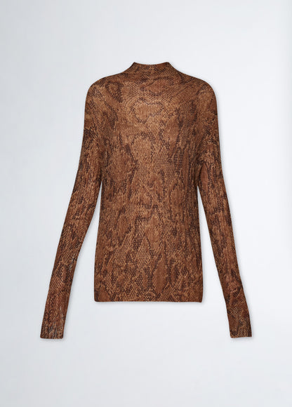 Pull en laine mélangée imprimée