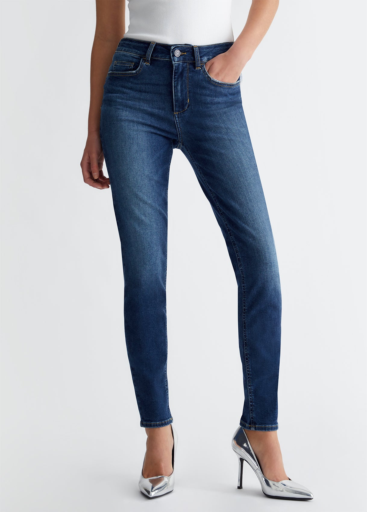 Jeans skinny bottom up