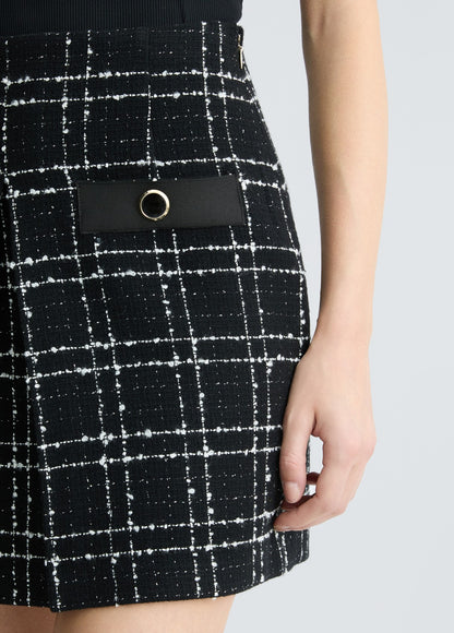 Minijupe en bouclette Lurex