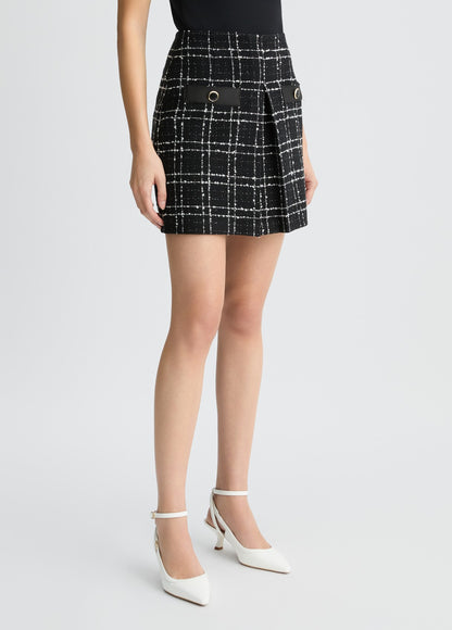Minijupe en bouclette Lurex