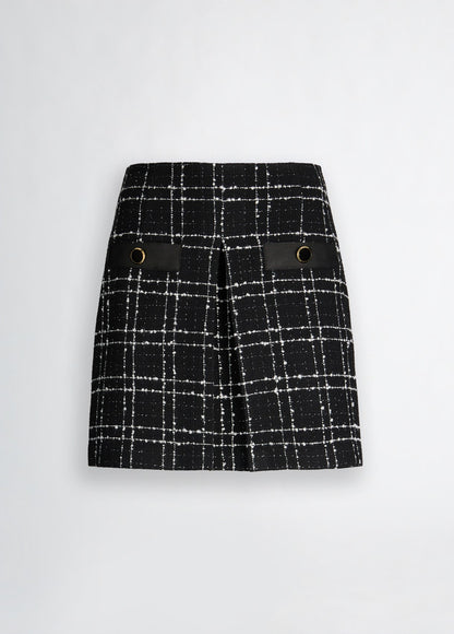 Minijupe en bouclette Lurex