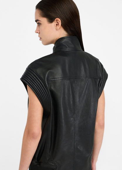Veste sans manches cuir LIU JO