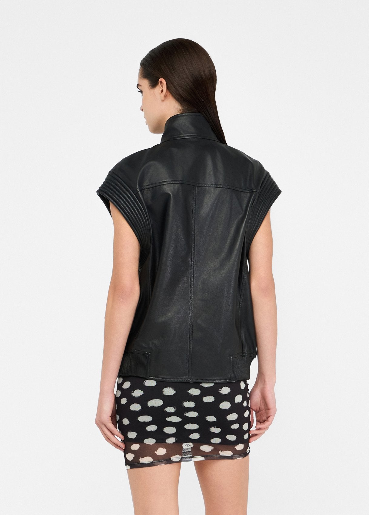 Veste sans manches cuir LIU JO