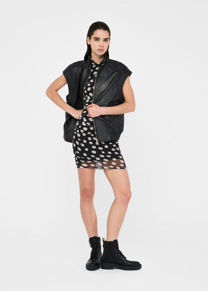 Veste sans manches cuir LIU JO