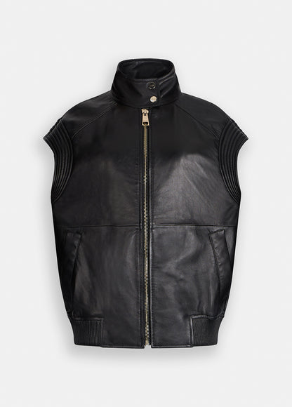 Veste sans manches cuir LIU JO