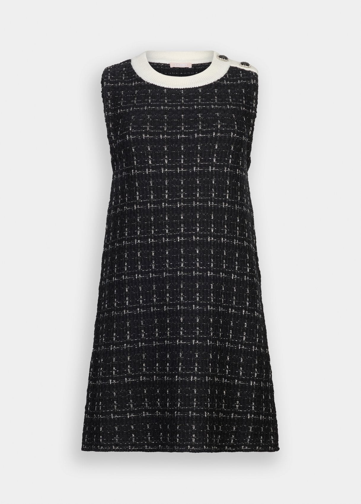 ROBE COURTE EN LAINE MELANGEE. acte2
