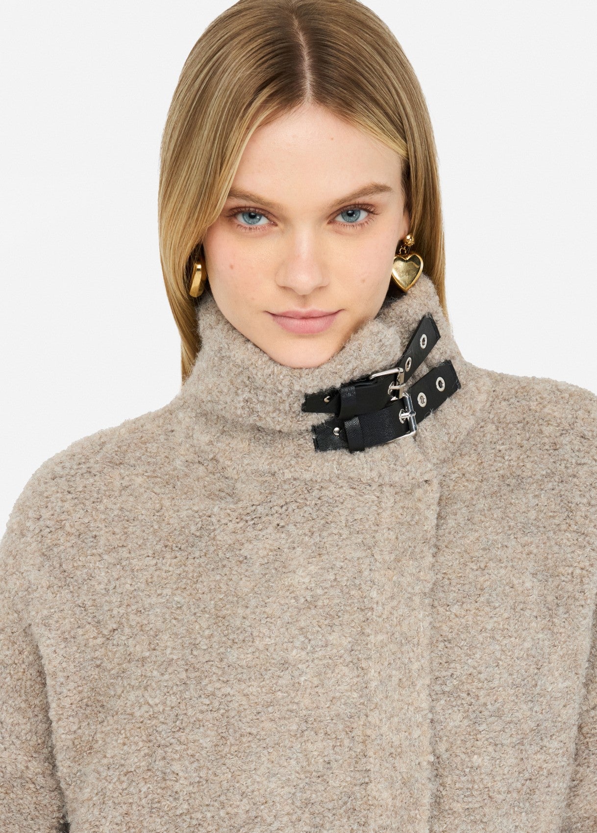 Manteau en maille bouclette. acte2