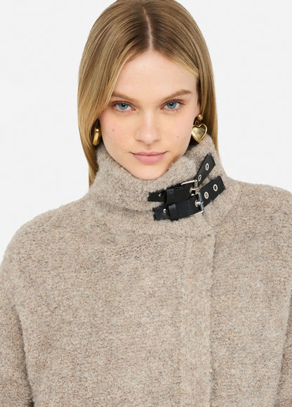 Manteau en maille bouclette. acte2