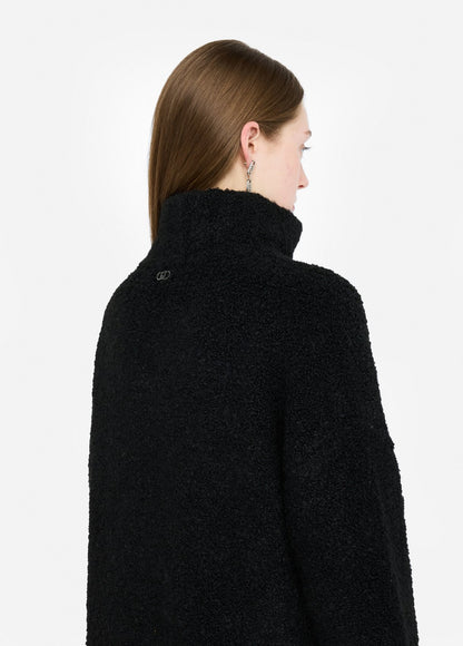 Manteau en maille bouclette  acte2