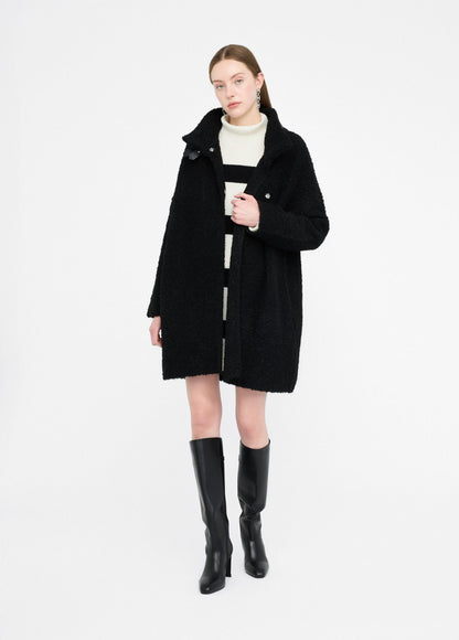 Manteau en maille bouclette  acte2