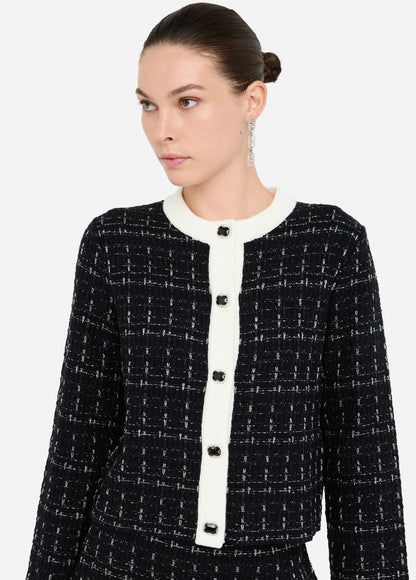 VESTE EN LAINE MELANGEE  acte2
