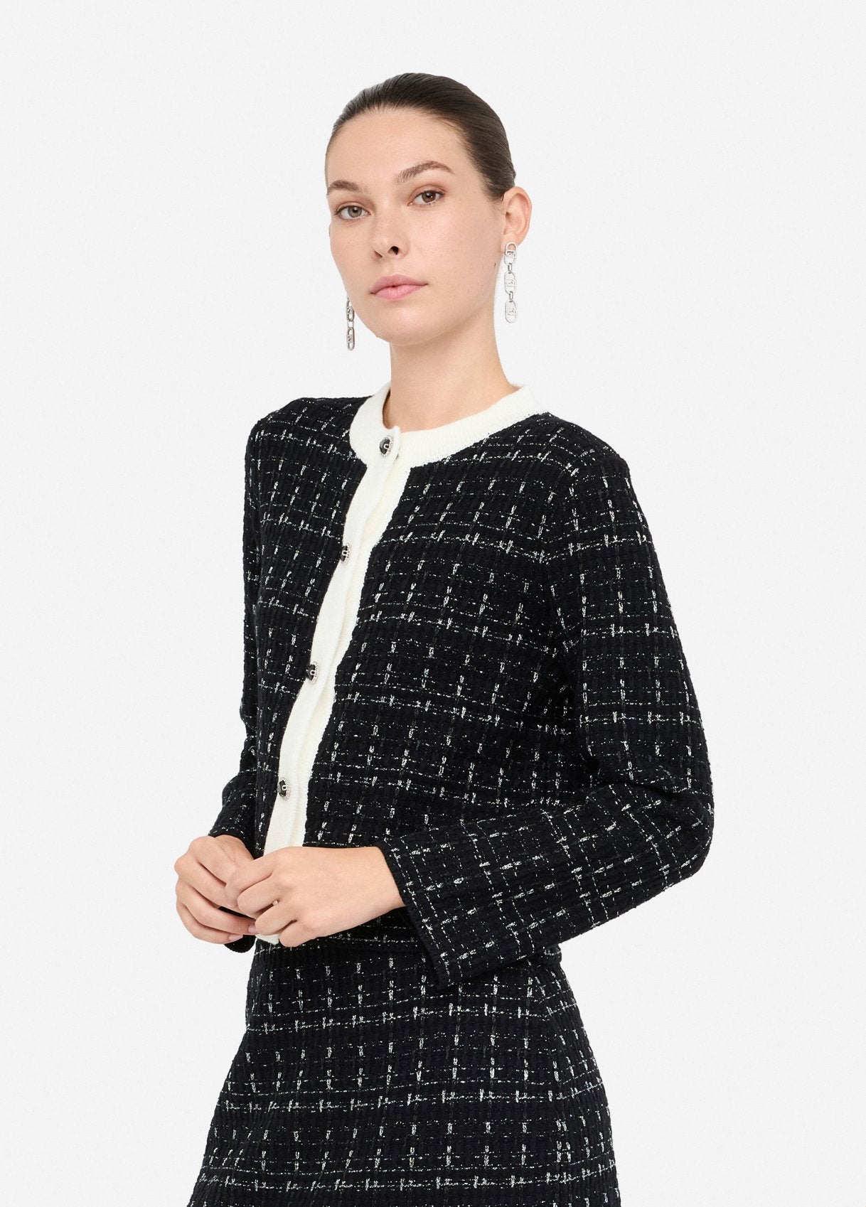 VESTE EN LAINE MELANGEE  acte2