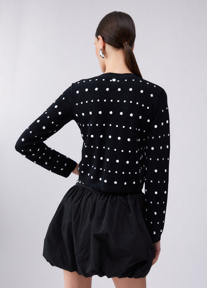 Veste en maille WA6090 avec clous  LIU JO