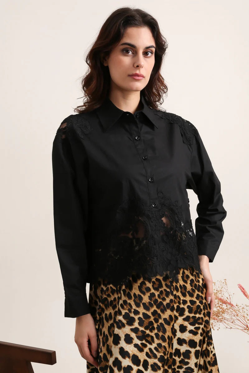 Chemise Araminta en coton brodé  ACTE2