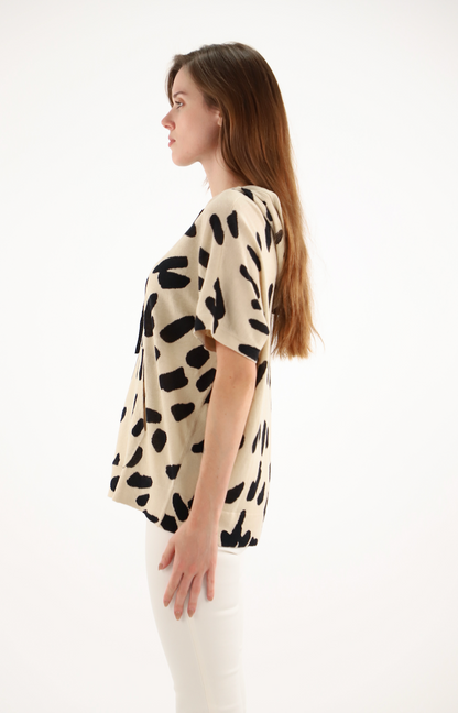 PULL LEIF  avec Capuche éthique   ESTHEME