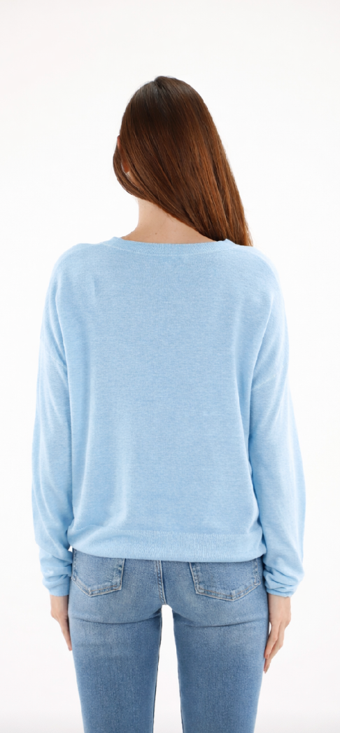 PULL  IVAR  en COL V avec Boutons colorés ESTHEME