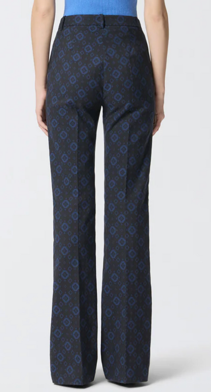 Pantalon à motif géométrique et floral  PINKO