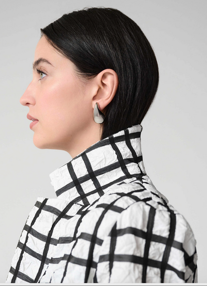 Veston boxy en jacquard à carreaux avec col cranté J. RIBKOFF