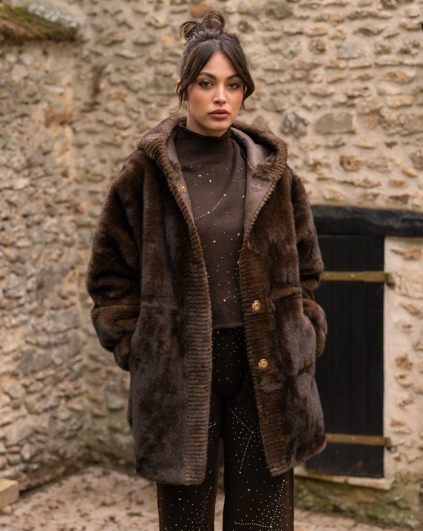 Manteau fausse fourrure ACTE 2