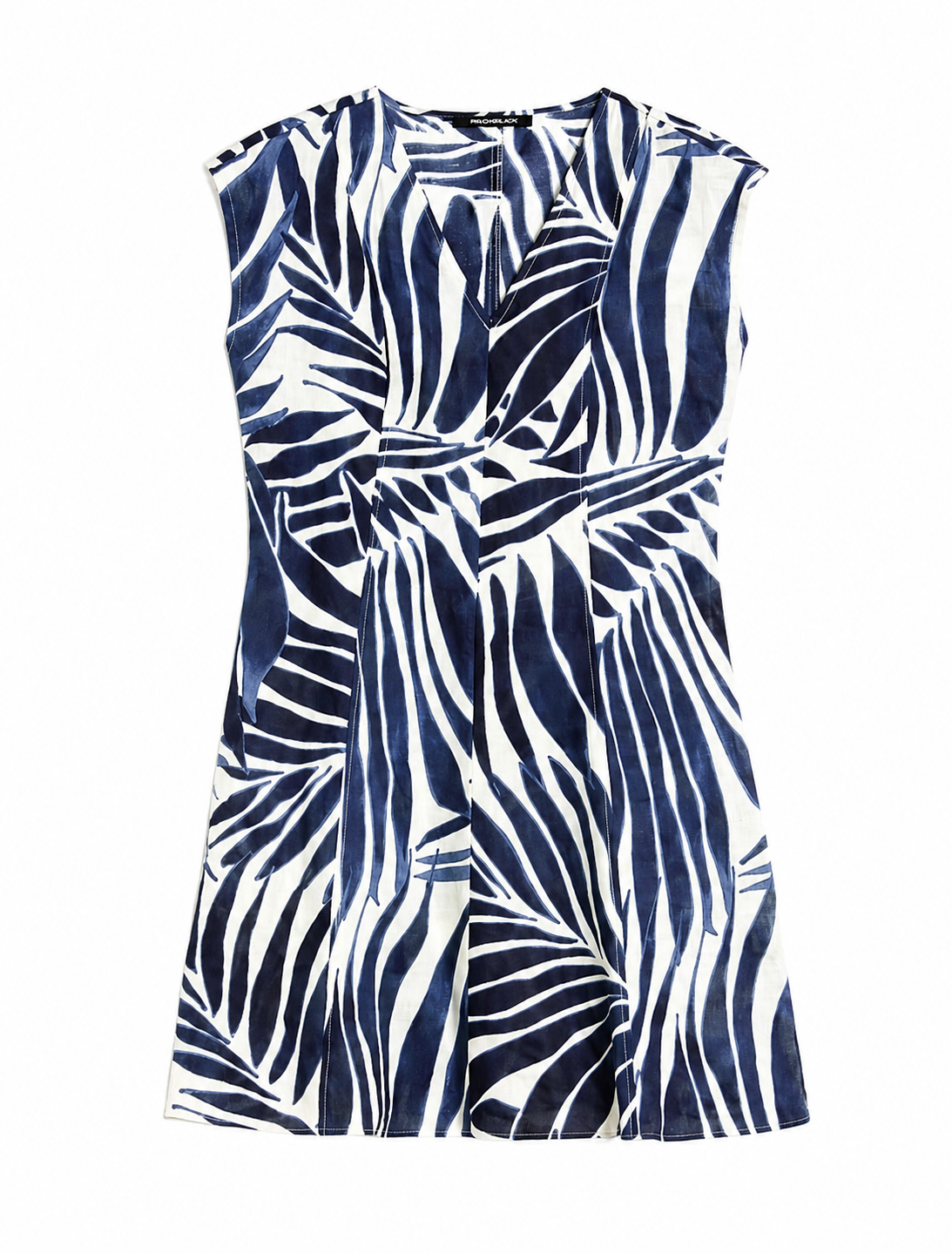 Robe pbbcactus cintrée et évasée en pur lin  PENNYBLACK