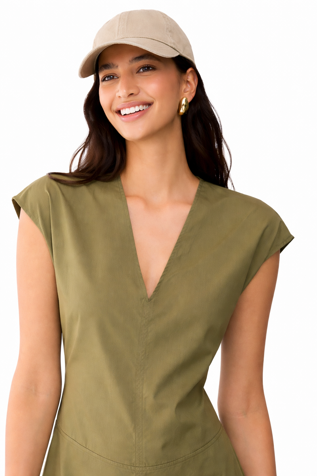 Robe gommos midi en popeline PENNYBLACK